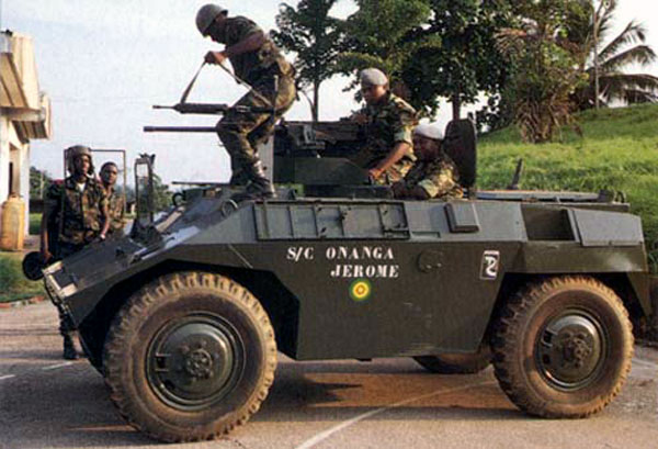 An EE-3 Jararaca in Gabonese service