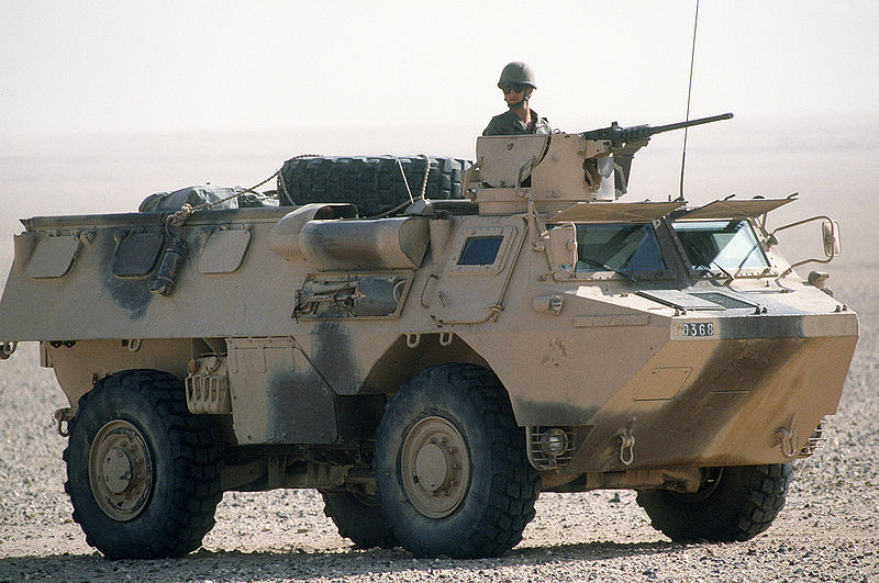 French VAB APC during Operation Desert Shield