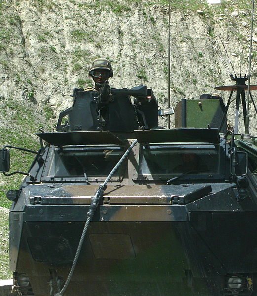 VAB military patrolling near Sirobi