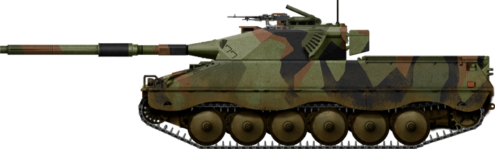 Ikv-91 in standard camouflage