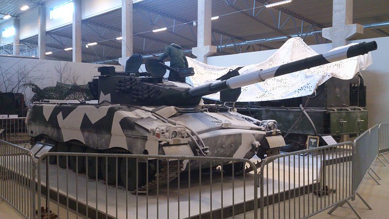 Ikv-91 in winter camouflage