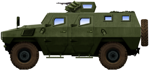 Green army vehicle