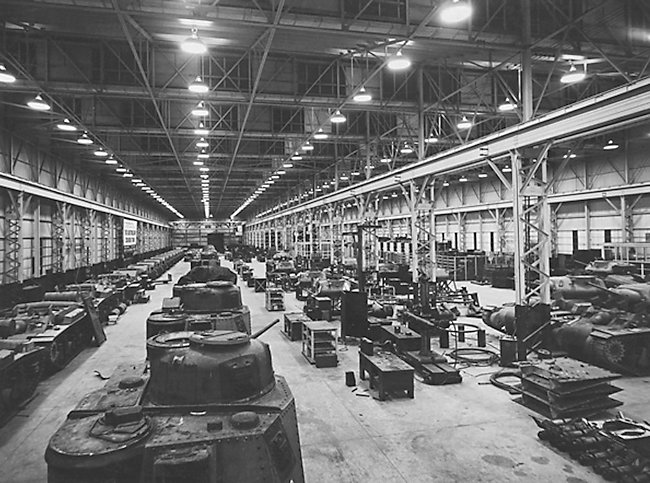 Chullora Tank Assembly Workshop, January 1943