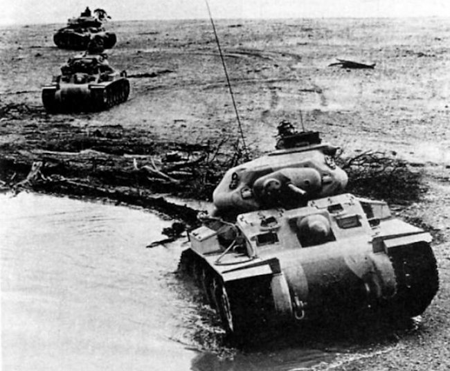 Sentinel Tanks on exercise