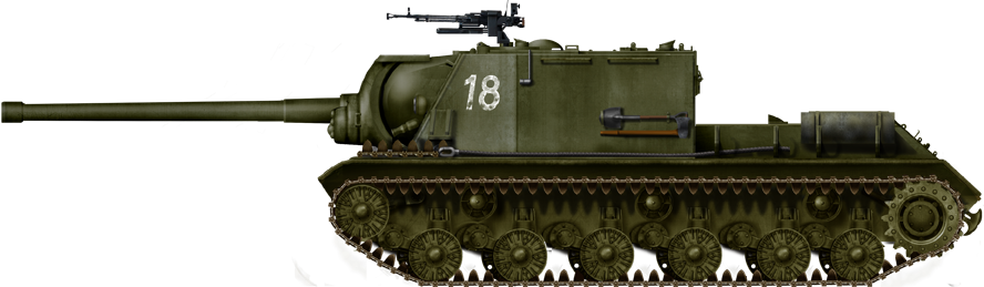 ISU-122, summer, 1944