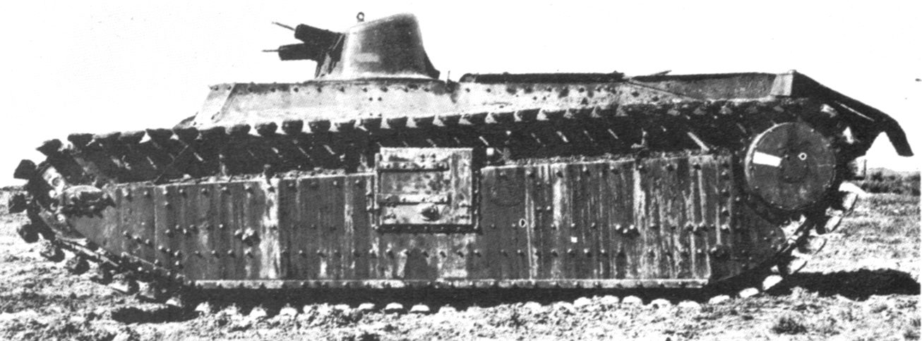 SRA tank prototype side view
