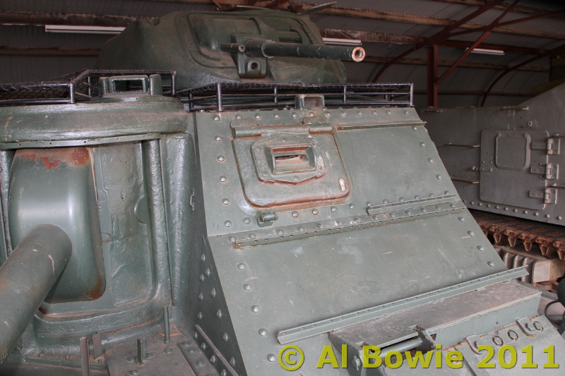 Australian M3 at Australian Cavalry Museum, Puckapunyal with anti-magnetic mine screen fitted over front.