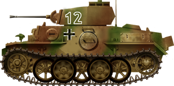 Panzer II Ausf.J, unknown unit, Kursk, July 1943.