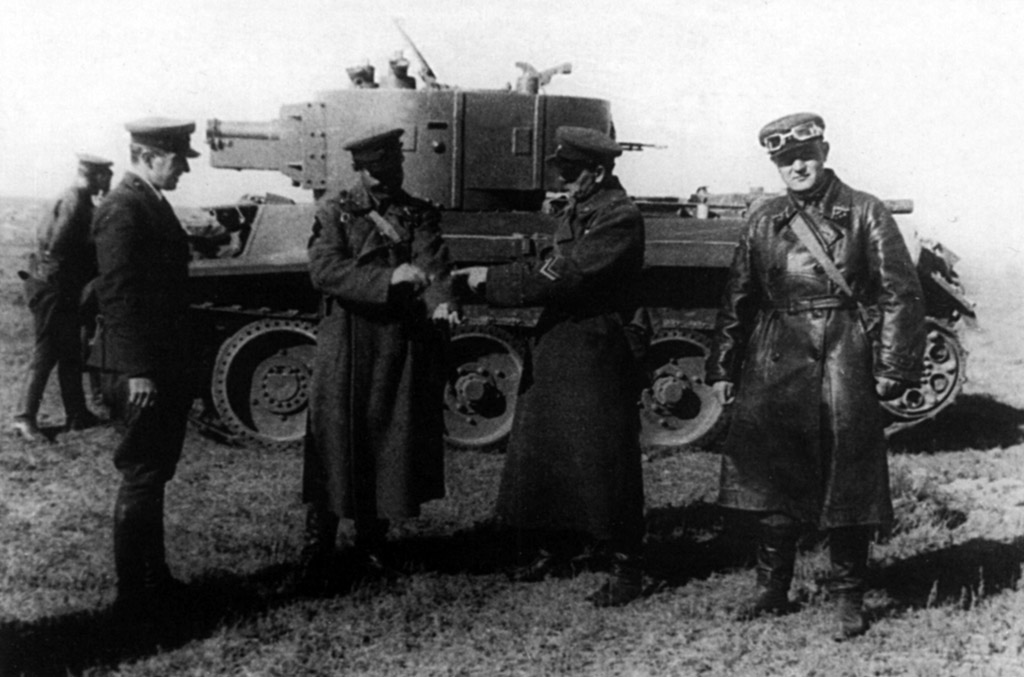 The BT-7 Art. being presented to high-ranking officials in 1938