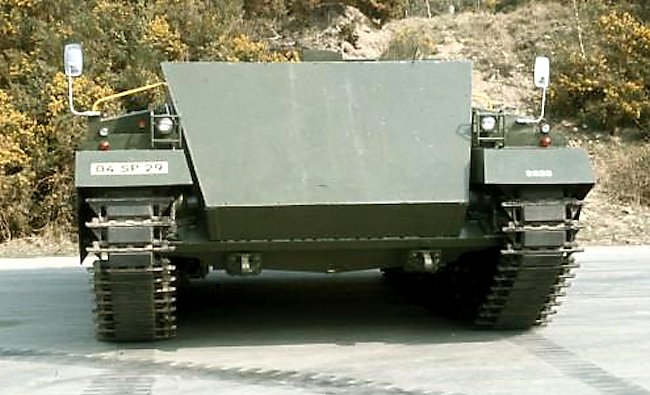 Front view of the Chieftain Casement Test Rig (CTR) SPG