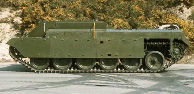 Chieftain Casement Test Rig prototype without the gun fitted