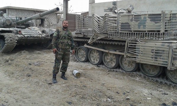 Damaged T-72 Mahmia, 1st generation. It is unclear what has caused this damage to the vehicle.