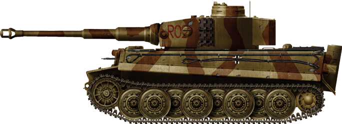 Tiger WW II scale 1:16 German 8,8cm Grenade