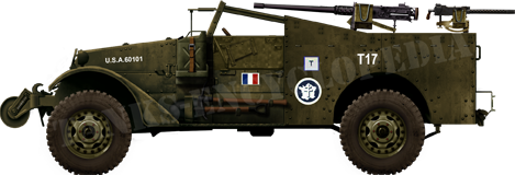 Scout Car M3A1 Free French 1944