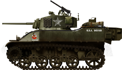 M5A1 Lil' Red Hen, France, fall 1944.