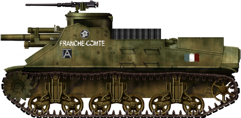 Free French M7 HMC from the 2nd Armored Division, southern France, August 1944.