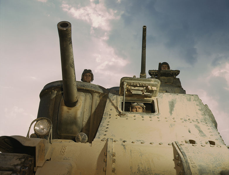 M3 Medium tank front view