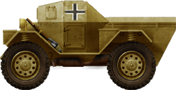 Captured Dingo Mk.I, designated Leichter PzKpfw Mk.I 202(e), DAK, Libya, 1941.