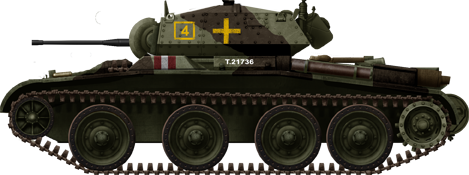 Covenanter Mark III, late production version, 9th Armoured Division, 1943.