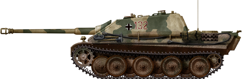 Another Jagdpanther participating in the Ardennes offensive