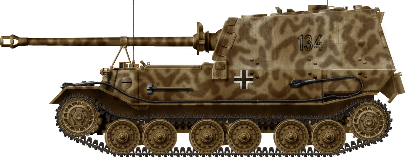 WW2 German Panzerjager Ferdinand tank destroyer 653 Orel 1:72 finish Easy Model 