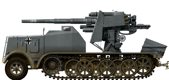 8.8cm Flak 18(Sf.) auf Schwere Zugkraftwagen 12t (Sd.Kfz.8)