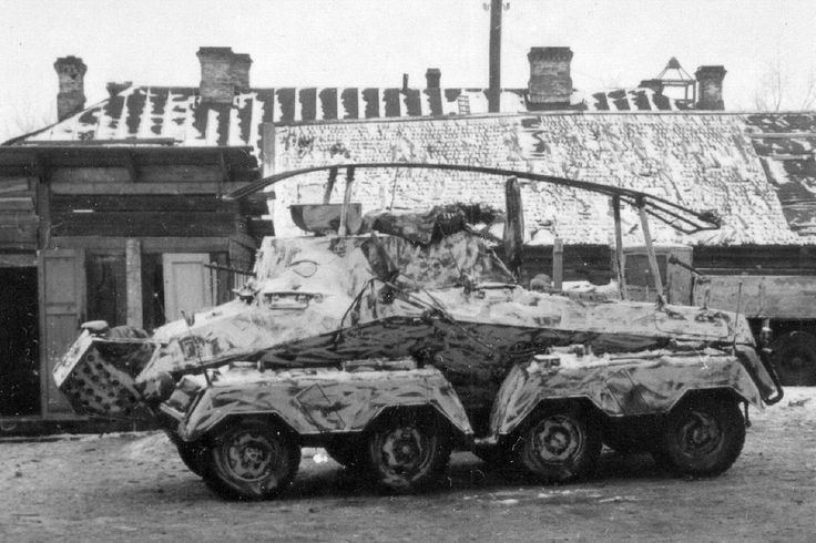Sd.Kfz.263 with white washable paint, Russia, winter 1942