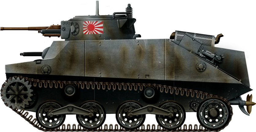 Тип 2 366648. Type 2 ka-mi. Японский танк ками. Танк Тип 2 ка-ми. Танк ка ми.
