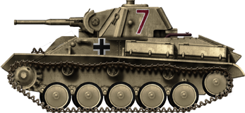 Beutepanzer PzKpfw T-70 743(r), Verkstattzug 14 der 5 (verst.) Polizei Panzer Kompanie