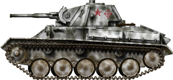 T-70 in winter paint, 1943/44