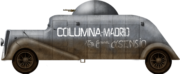 The original MC-36 featuring the 'Hotchkiss hemispheric turret' in Nationalist service